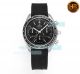 HRF Swiss Copy Omega Speedmaster Chronograph Watch Black Dial Black Rubber Strap (2)_th.jpg